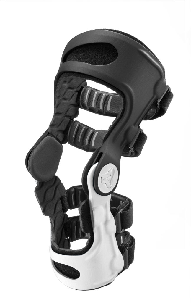 Side view of a knee brace designed for daily life