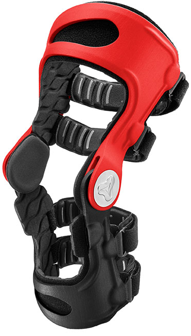 Side view of a knee brace for knee pain and ligament injuries