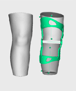 Knee brace modelization