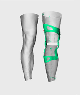 Knee brace modelization